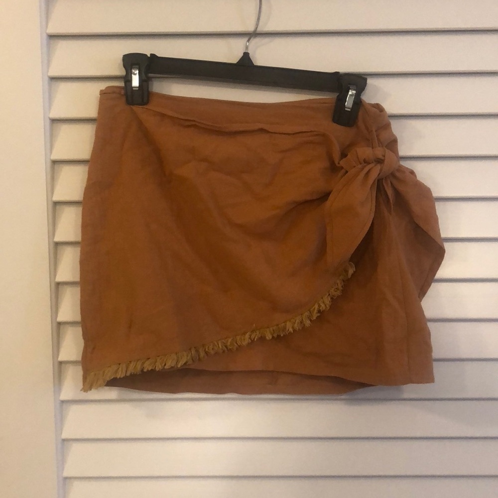 Orange Mini Skirt